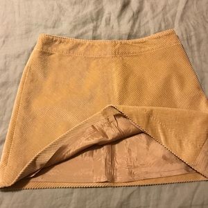 B. Rep. camel/tan chevron wide wale corduroy skirt